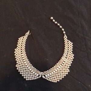 Vintage 30’s faux pearl collar